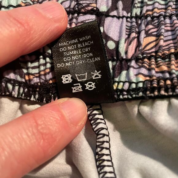 Pop Fit Cheek Boss Sleep Shorts XL Galaxy Print Tie Waist Lounge Pajama - Picture 9 of 10